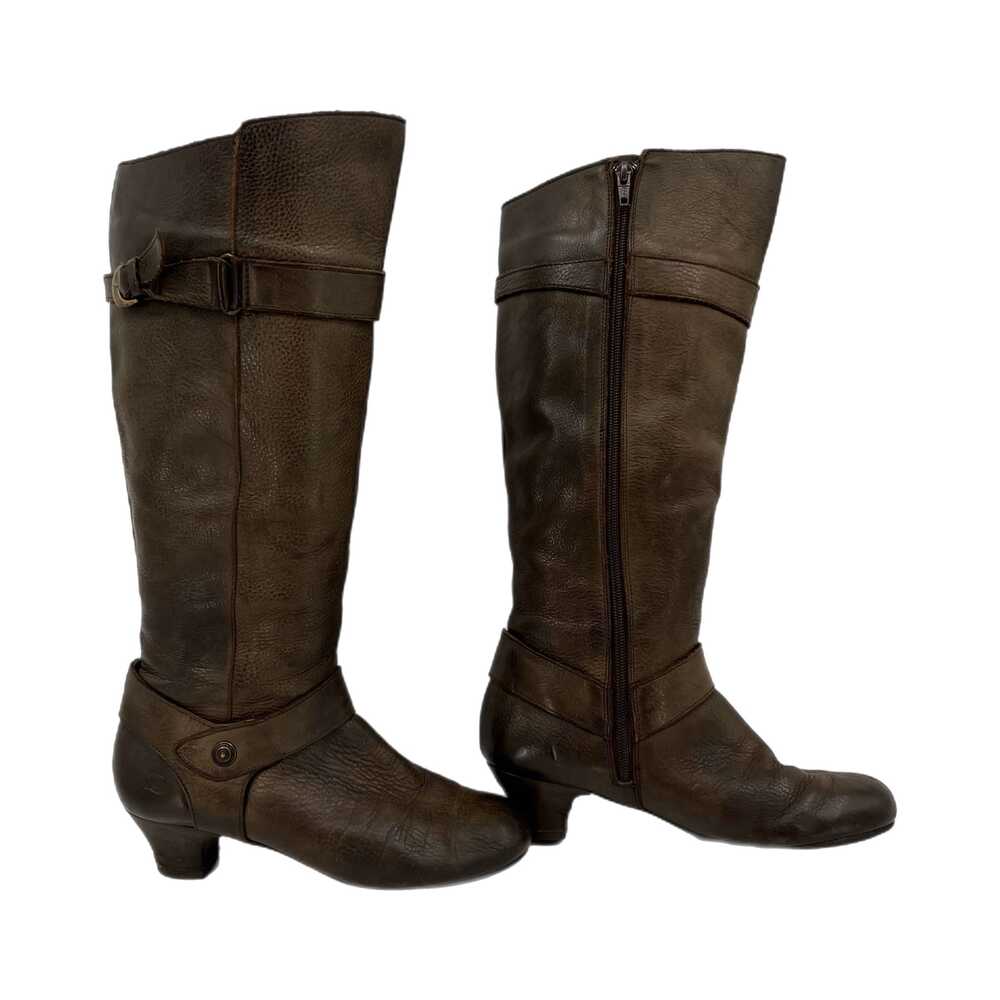 Born Brown Classic French Heel Knee High Boots | Versatile for Any Occasion